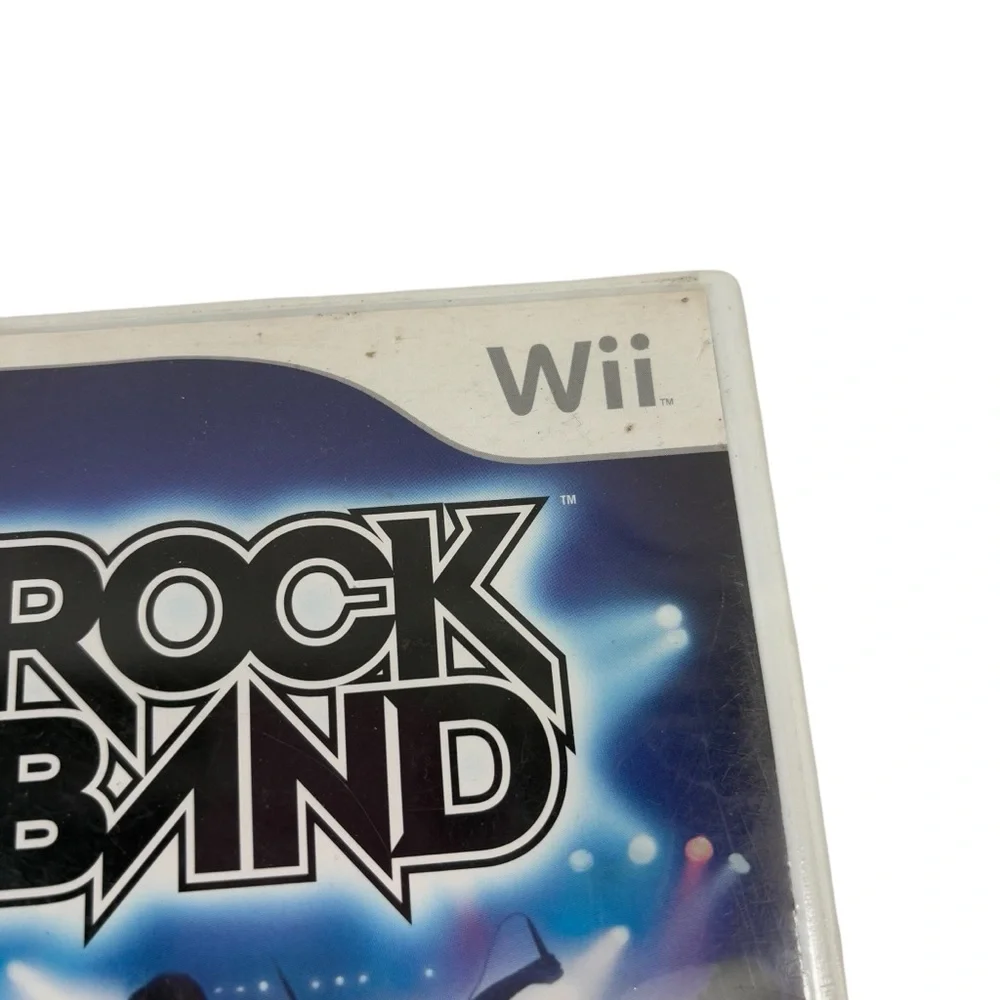 Wii Rock Band Video Game Rated Teen Gaming Gamer Singing